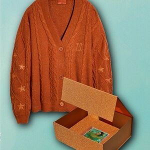 NWT/NIB Taylor Swift Life of a Showgirl cardigan & CD Box set M/L